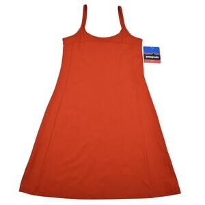 Patagonia Vitaliti Women's Size M Orange Strappy Active Sundress Organic Cotton